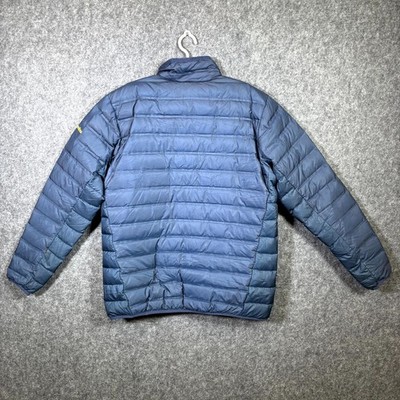 Columbia Sportswear Puffer Jacket Mens Large Blue Duck Down Full