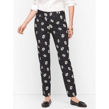 Talbots Hampshire Ankle Pants Size 10 Floral Business Casual Career Office Dress