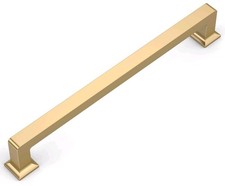 Amerdeco 10 Pack Champagne Bronze Cabinet Pulls 10 Inch Hole Centers Kitchen 