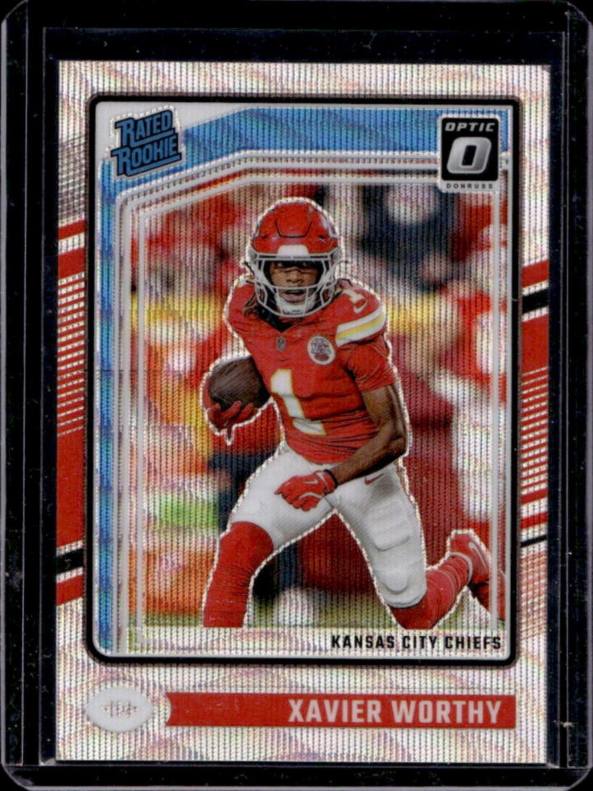 2024 Donruss Optic Xavier Worthy Wave Rated Rookie #/300 Chiefs