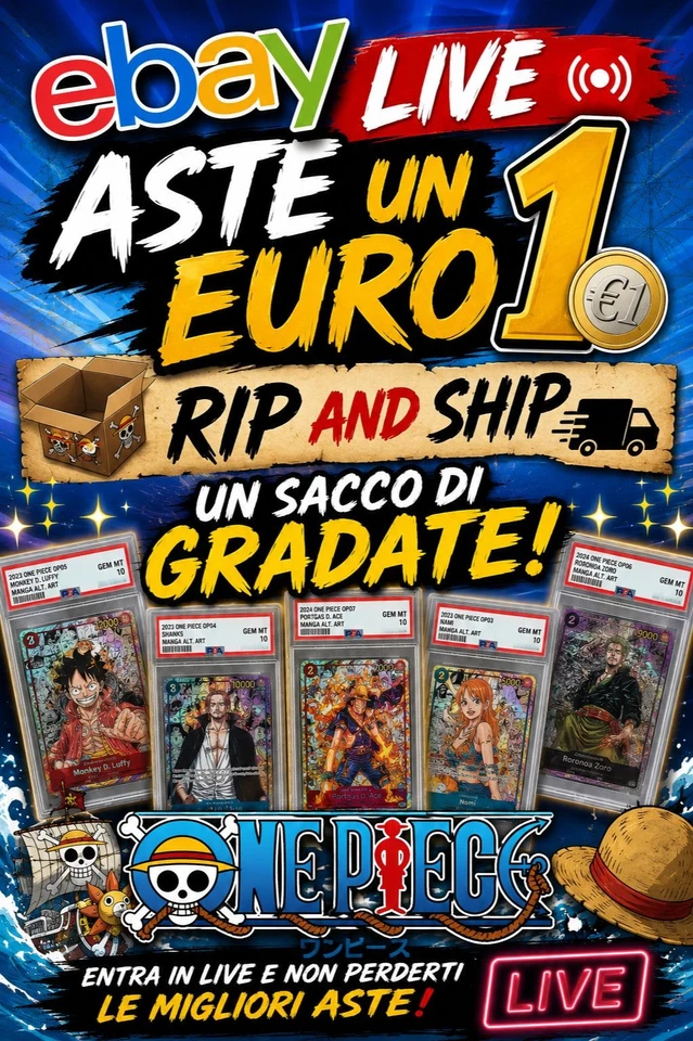 Rip e ship aste 1 euro ONE PIECE