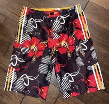 OCEAN PACIFIC OP Board Shorts Floral Surf XXL 18 VINTAGE 90s Y2K