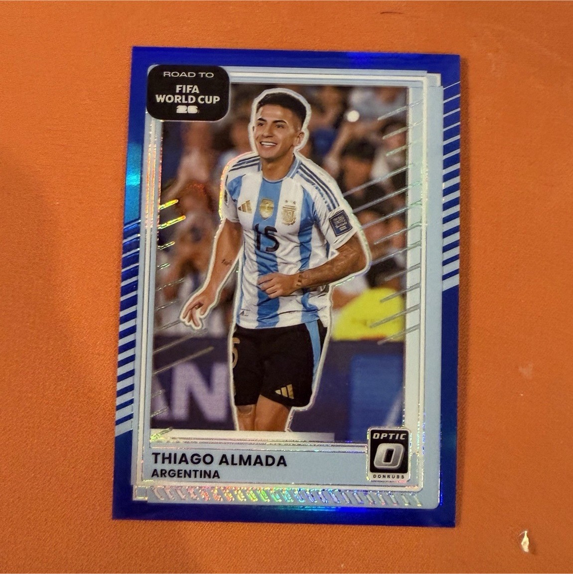 Panini Donruss 03/75 numbered Thiago Almada #7 Argentina Soccer Trading Card