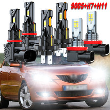 9005 H7 H11 Led Headlight High Low Fog Light Bulbs For Mazda 3 2004 2005-2009