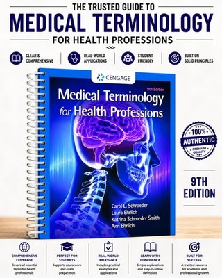 Medical Terminology for Health Professions 9th Edition Spiral Textbook Cengage