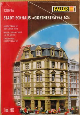 Faller HO Town Corner House Building Kit 130916 Germany New Sealed
