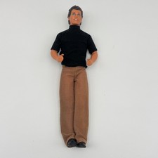 Vintage 1990 Ken Doll Molded Dark Brown Hair Blue Eyes - Barbie - Loose No Box