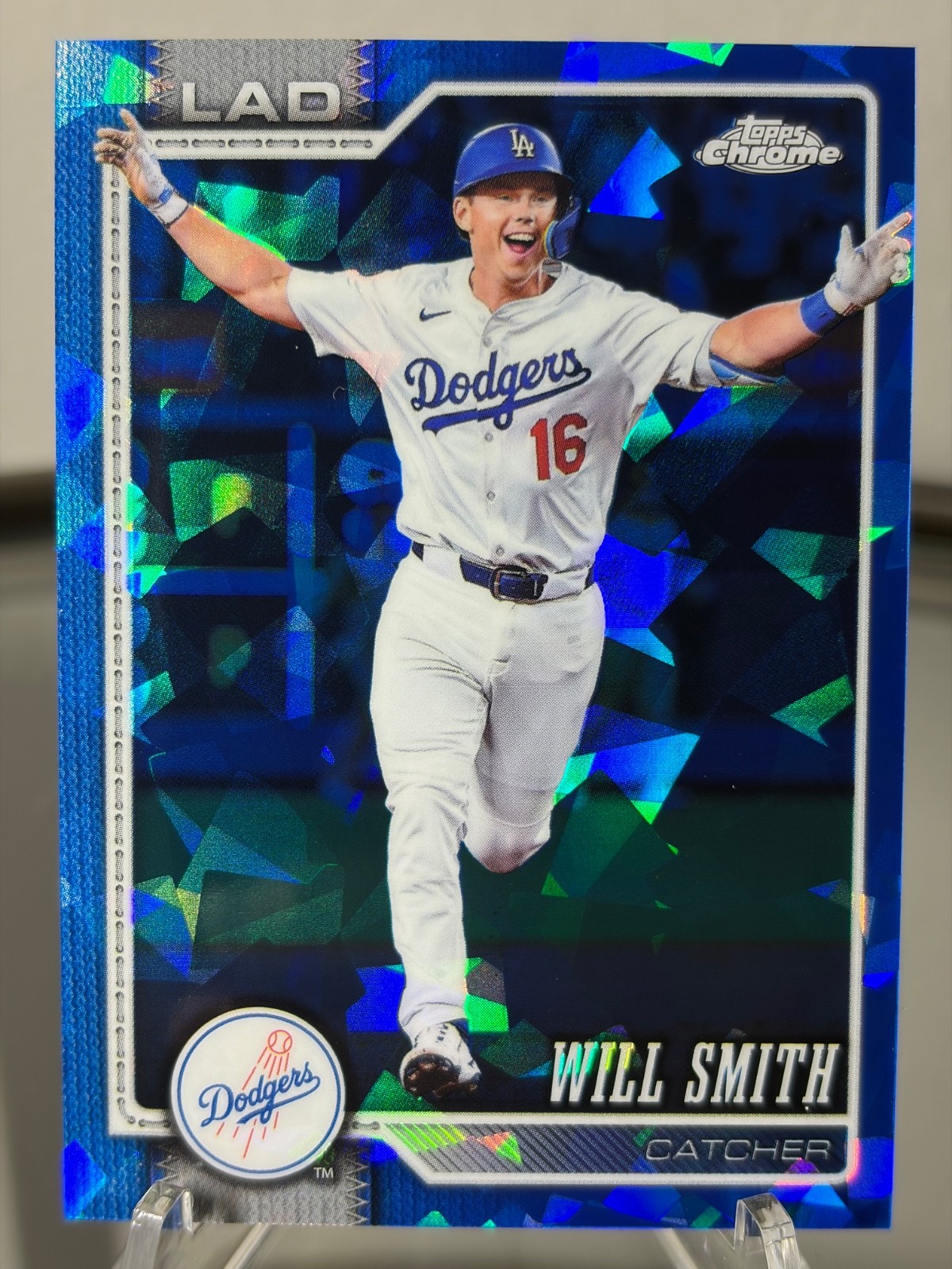 2026 Topps Chrome Sapphire-Will Smith (24)-Los Angeles Dodgers