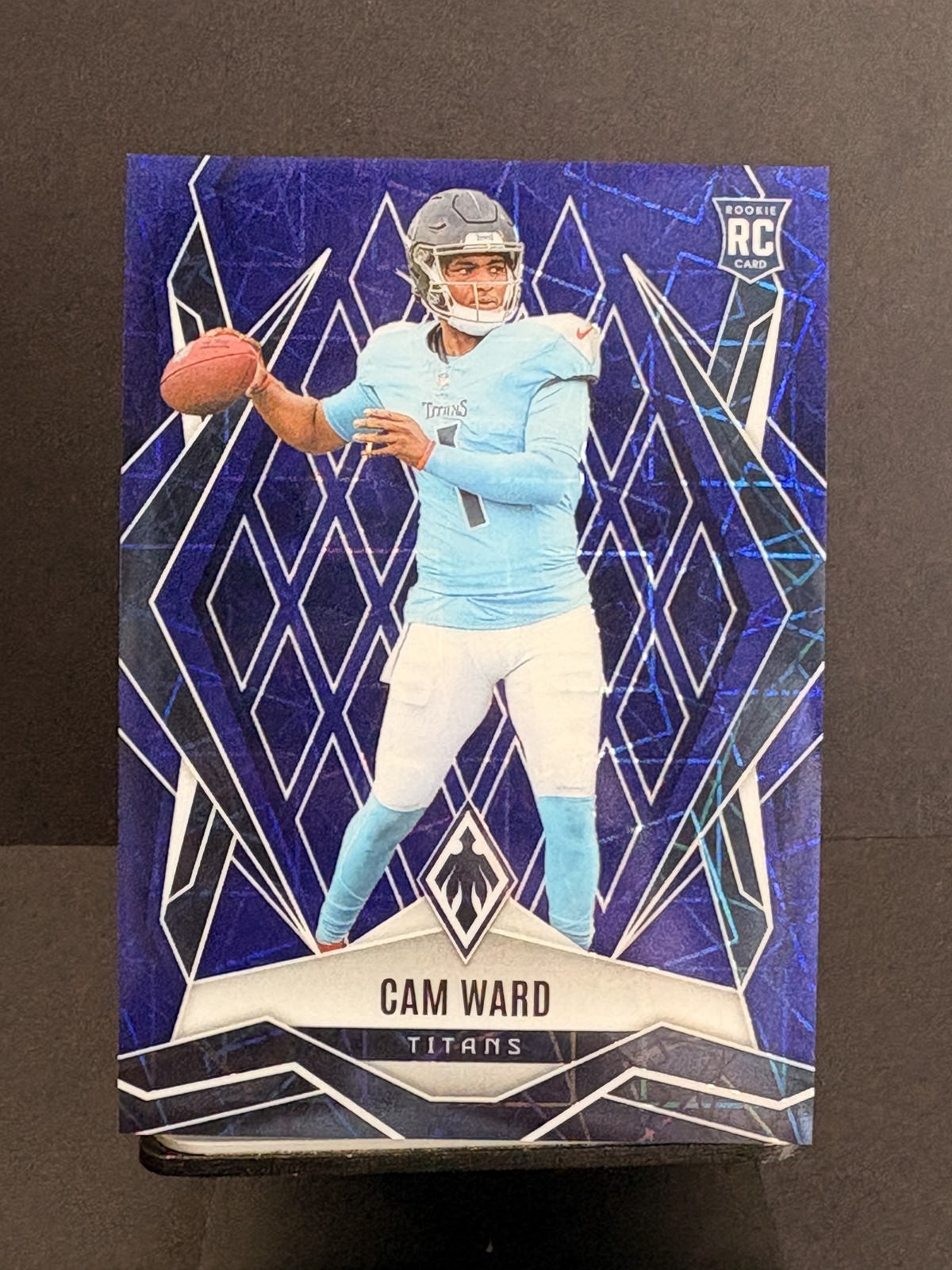 2025 Panini Phoenix #194 Cam Ward Blue Lazer Prizm #/75