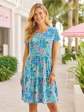 Lilly Pulitzer Floral Geanna Dress Size XS