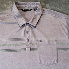 Travis Mathew Polo Shirt Men  s Extra Large Purple Short Sleeve Golf Casual