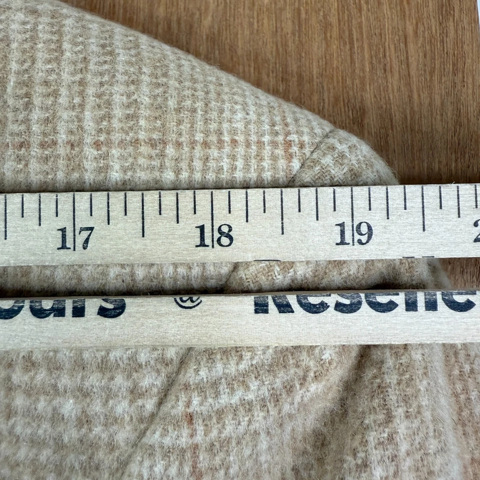 Austin Reed Blazer Mens 44L Tan Glen Check 2 Button 100% Camel Hair Canvas VTG - Image 4 of 4