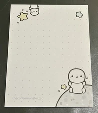 New TCMC Sticky Notes Notepad TheCoffeeMonsterzCo f