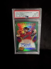 2020 Topps Finest Flashbacks Shane Bieber Cleveland Indians Auto PSA 9/10 #AA-SB