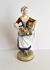 Alte Porzellanfigur Gräfin Elisabeth von Thüringen Potschappel Dresden um 1920