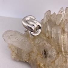 Large Vintage Mid Century Taxco Sterling Silver Modernist Ring Size 8