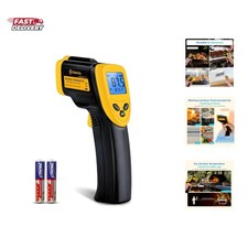 Infrared Thermometer Laser Temperature Gun 774, Meat Food Candy Oven Thermome...