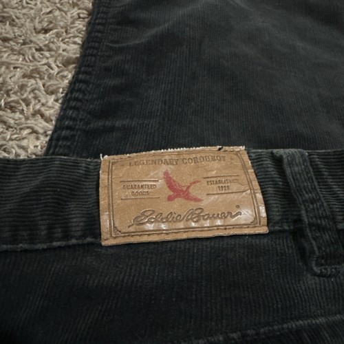 Eddie Bauer Damen 14 (32x30) Legendäre Cordhose High Rise Schwarz - Bild 6 von 6