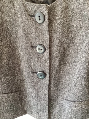 M&CO PETITE BLACK /WHITE BOX JACKET SIZE 14 LABEL ATTACHED - Image 1 of 4