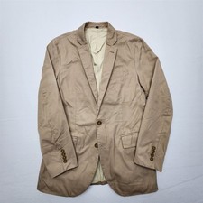 J.CREW 36R Khaki 56803 Ludlow Cotton Unstructured Soft Shoulder Blazer Jacket