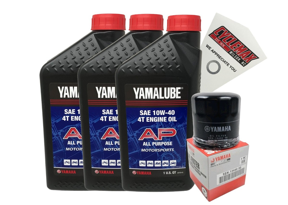 Yamalube OEM Oil Change Kit 10W-40 for Yamaha RHINO 700 FI 4x4