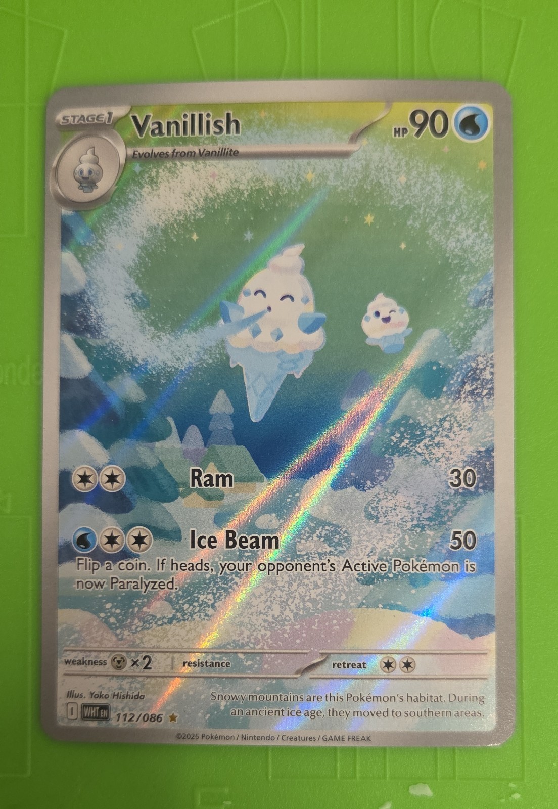 Vanillish 112/086 Sv: White Flare Holo