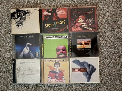 90's Alternative CD Lot 9 Rage NIN Red Hot Chili Peppers Coldplay Beastie Boys