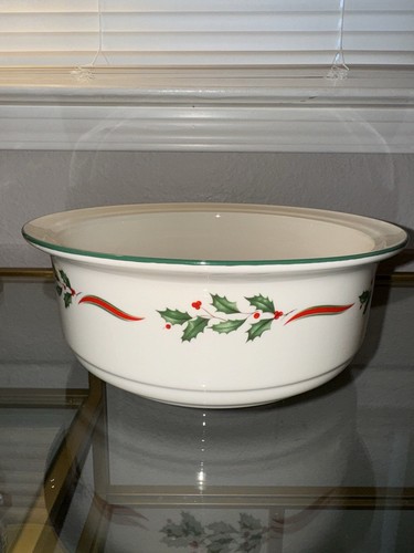 *RARO* Lenox Country Holly - Casseruola rotonda aperta, 9" - Foto 1 di 5