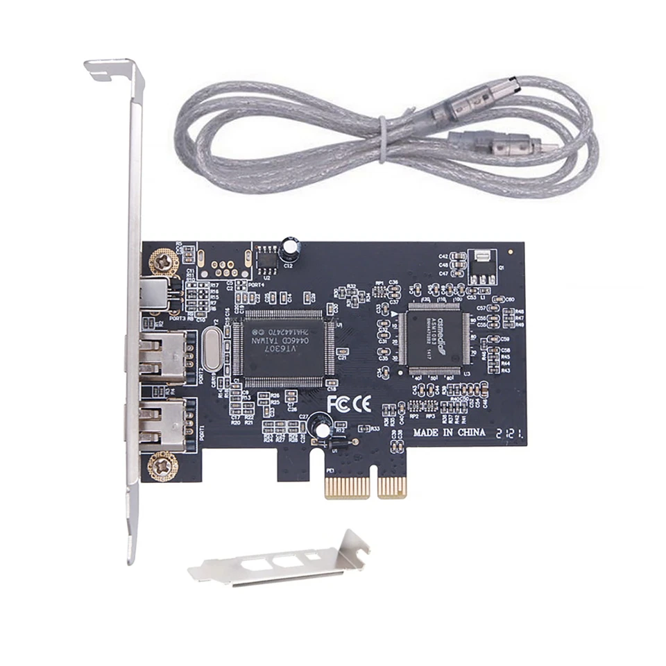 3 Ports 1394A Firewire Expansion Card Express 1X to External IEEE 1394 Adapter - Image 4 of 4