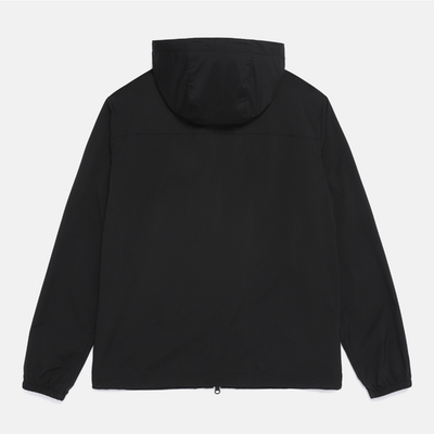 NEW National Geographic Full-zip Hooded Windbreaker Jacket BLACK