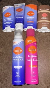 Lume Lot Of 6 Items (Cream, Solid, Spray)
