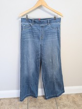 SPANX Jeans Women  s Seamed Front Wide Leg Denim Vintage Indigo XL