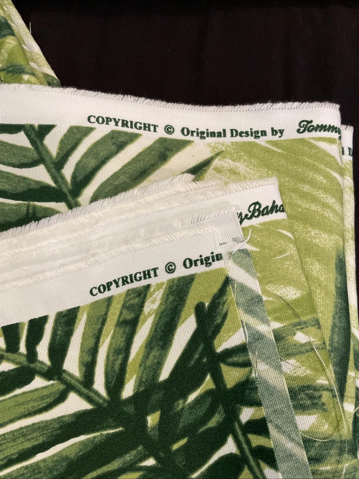 "Tommy Bahama Exterior Tela Escape Route Jade Dos Cortes 2 1/2 Yardas Cada 54"" de Ancho" Foto 2 de 4