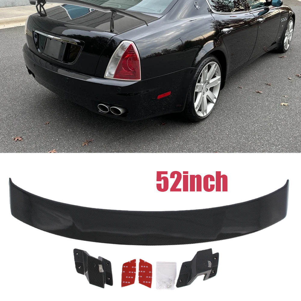Carbon Fiber Rear Trunk Spoiler Lip Roof Tail Wing For Maserati Quattroporte