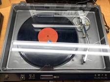 OPTONICA RP-4705 Auto Direct Drive Turntable Audio Technica Cart WORKS