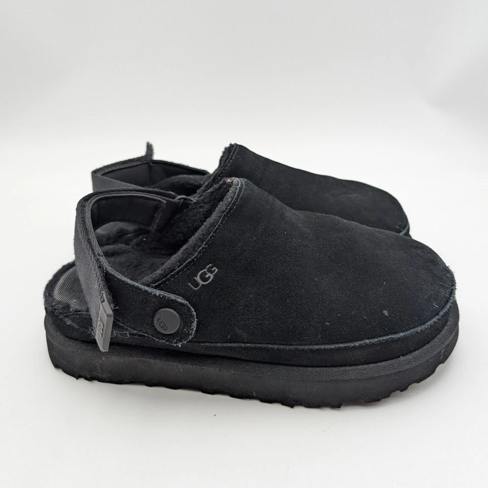 UGG Goldenstar Cozy Comfort Clogs Hook & Loop Women's Black Size US8 EU39 - Image 4 of 4