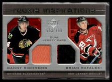 2005-06 Upper Deck Rookie Update Danny Richmond/Brian Rafalski Rookie 553/999