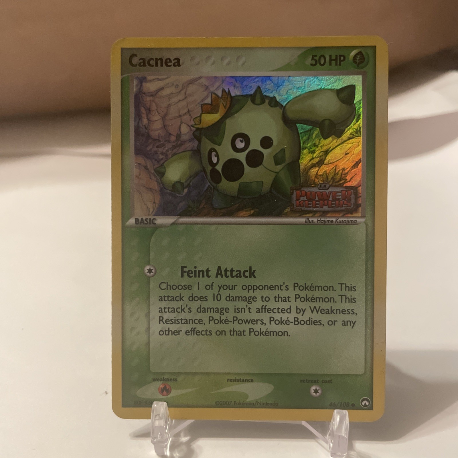 Cacnea - 46/108 - Common - Reverse Holo NM, English Pokemon EX Power Keepers