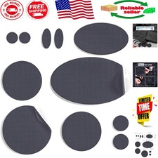 Nylon Polyester Self-Adhesive Patches - 11 Durable Shapes Sizes for Repairs