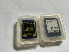 Lot 2pcs 512mb PNY SD MEMORY CARD for older devices,PDA,PALM cameras