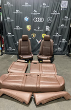 2007-2013 Bmw X5 E70 Complete Front Rear Seat Set Leather Brown Oem Note 2007-2013 Bmw X5 E70 Complete Front Rear Seat Set Leather Brown Oem Note