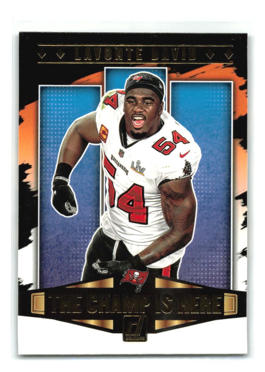 Lavonte David - 2021 Donruss #CIH-15 The Champ Is Here - Tampa Bay Buccaneers