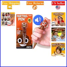 Funny Farting Poop Pen - Easter Basket Stuffers for Kids Teens, 7 Sounds