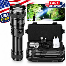 Super Bright USB Rechargeable LED Flashlight Torch Tactical Lamp Long Range