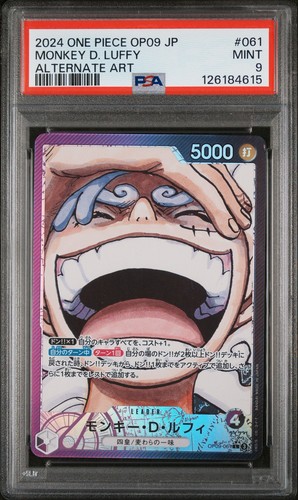 Monkey.D.Luffy (Alt Art) graded PSA 9 for sale on eBay