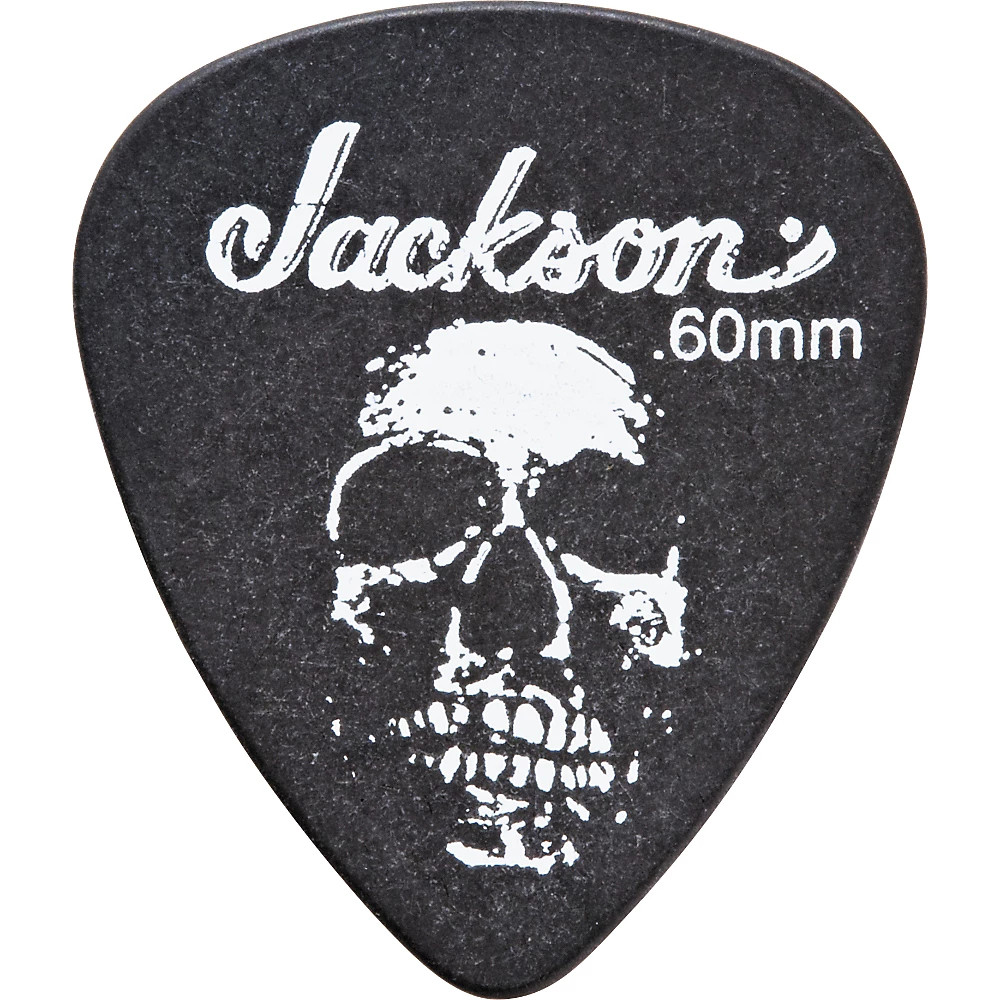 Гитарные медиаторы Jackson 451 Black Sick Skull - 1 дюжина 088 мм 2190₽