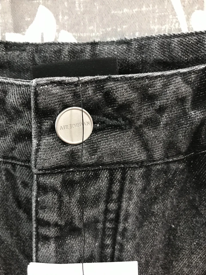 Jeans Air Jordan Active masculino tamanho 34x34 preto caimento solto folgado $120 novo com etiquetas - Imagem 4 de 4