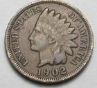 1902 INDIAN HEAD CENT,MOST OF LIBERTY, VERY NICE COIN!!!!(A4)