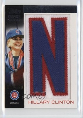 2008 Topps Campaign 2008 Letter Patch 7/50 Hillary Clinton (N) Patch 0x1e