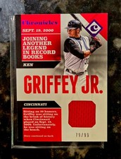 2017 Panini Chronicles Ken Griffey Jr. Swatches Purple SP /99